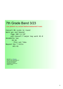 7th Grade Band 3/23
