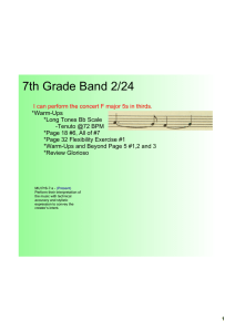 7th Grade Band 2/24