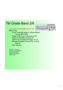 7th Grade Band 2/9