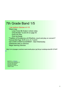 7th Grade Band 1/5