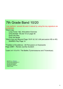 7th Grade Band 10/20