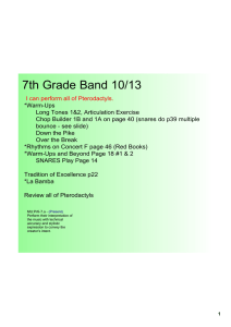 7th Grade Band 10/13