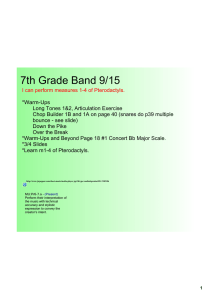 7th Grade Band 9/15