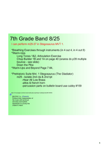 7th Grade Band 8/25