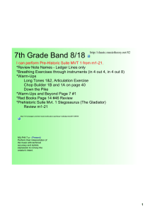 7th Grade Band 8/18
