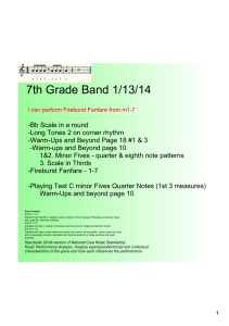7th Grade Band 1/13/14