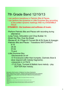 7th Grade Band 12/10/13