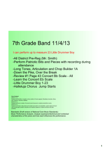 7th Grade Band 11/4/13