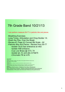 7th Grade Band 10/21/13