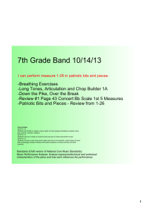 7th Grade Band 10/14/13