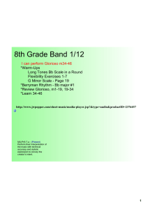 8th Grade Band 1/12