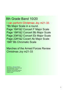 8th Grade Band 10/20