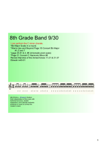 8th Grade Band 9/30