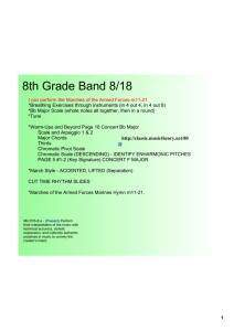 8th Grade Band 8/18