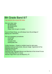 8th Grade Band 8/7