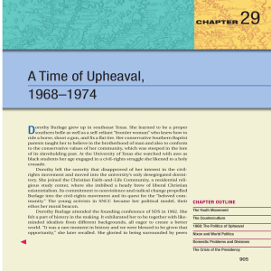 29 A Time of Upheaval, 1968–1974 D