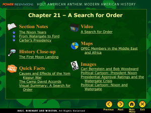 Chapter 21 – A Search for Order Section Notes Video Maps