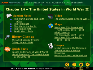 Chapter 14 – The United States in World War II Video Maps
