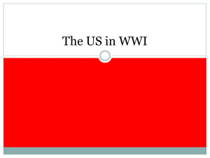 The US in WWI