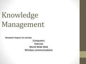 Knowledge Management Computers Internet