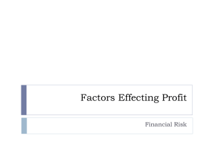 Factors Effecting Profit Financial Risk