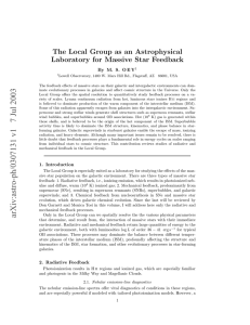 The Local Group as an Astrophysical Laboratory for Massive Star Feedback