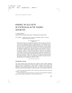 PARSEC-SCALE JETS IN EXTRAGALACTIC RADIO SOURCES