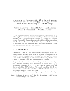 Appendix to Intrinsically S 3-linked graphs and other aspects of S embeddings