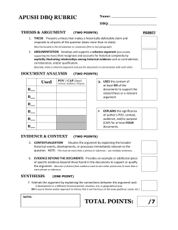 apush thesis generator