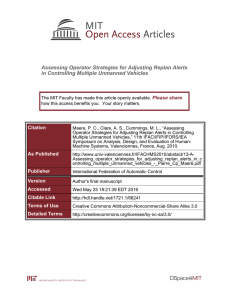 Assessing Operator Strategies for Adjusting Replan Alerts Please share