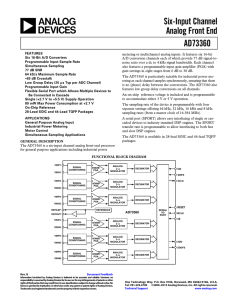 a Six-Input Channel Analog Front End AD73360