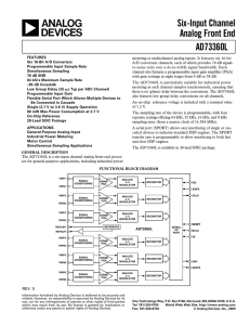 a Six-Input Channel Analog Front End AD73360L