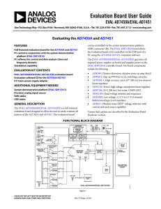 Evaluation Board User Guide EVAL-AD7450A/EVAL-AD7451