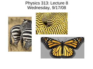 Physics 313: Lecture 8 Wednesday, 9/17/08
