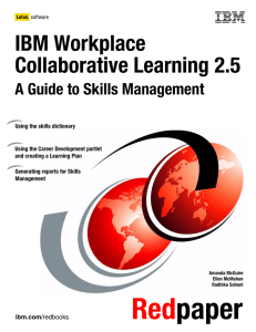 IBM Workplace Collaborative Learning 2.5 A Guide to Skills Management Front cover