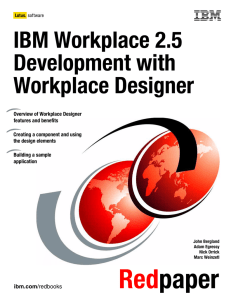 IBM Workplace 2.5 Development with Workplace Designer Front cover