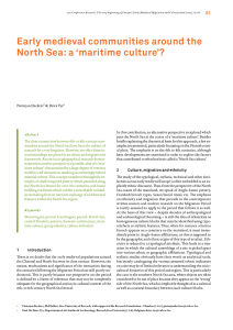 Early medieval co m m u n ities around th... North  Sea: a ‘maritime culture’?