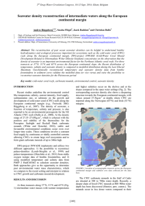 Seawater density reconstruction of intermediate waters along the European continental margin  2