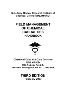 FIELD MANAGEMENT OF CHEMICAL CASUALTIES THIRD EDITION