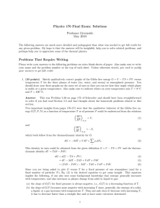 Physics 176 Final Exam: Solutions Professor Greenside May 2010