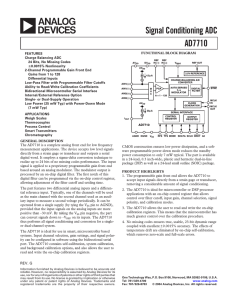 a Signal Conditioning ADC AD7710