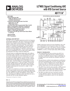 a LC MOS Signal Conditioning ADC with RTD Current Source