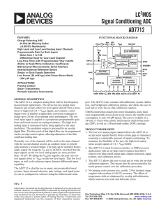 LC MOS Signal Conditioning ADC AD7712