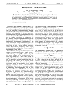 Entanglement of a Pair of Quantum Bits V 78, N 26