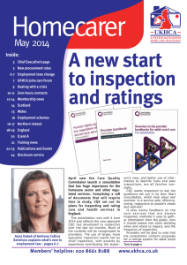 Homecarer A new start to inspection May 2014