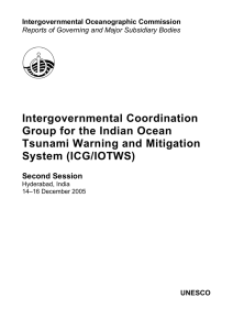 Intergovernmental Coordination Group for the Indian Ocean Tsunami Warning and Mitigation System (ICG/IOTWS)