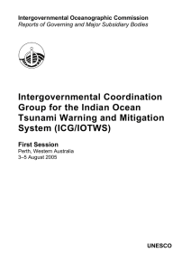 Intergovernmental Coordination for the Indian Ocean Group and Mitigation