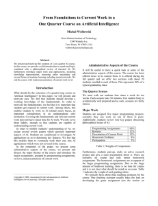 From Foundations to Current Work in a Michal Wollowski