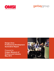 Design Zone Professional Development Summative Report