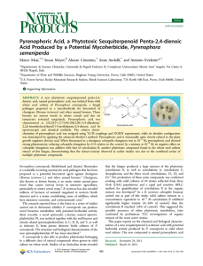 Pyrenophoric Acid, a Phytotoxic Sesquiterpenoid Penta-2,4-dienoic